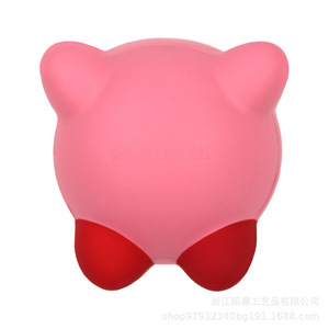 Pu Foam Kirby Stress Relief Toy Slow <b>Rebound</b> Decor Gift For Kids 2 To 4 Years Unisex - Product Image 3