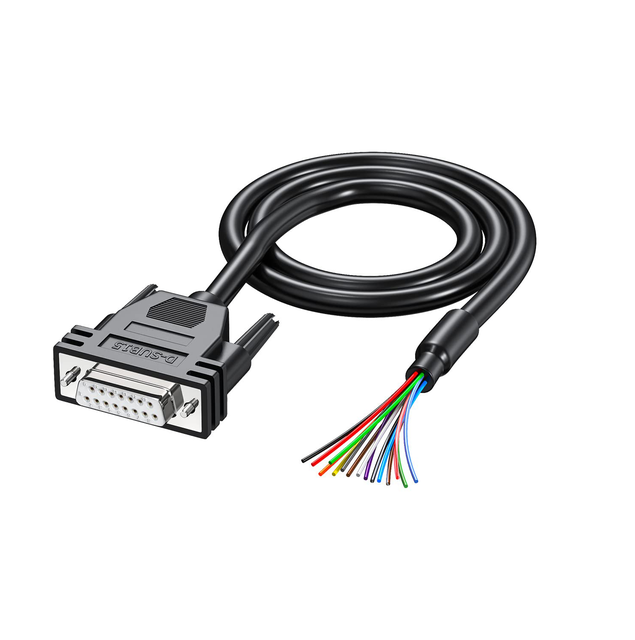 DB9 DB15 DB25 DB37 M/F RS232 Serial Cable D-SUB 9 Pin 15 25 37 Pin Copper Conductor PVC Insulation 1.8M Extension Cable