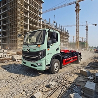 Camion Compacteur à Ordures Dongfeng 4x2 avec Bras Hydraulique de Levage, 31 Tonnes, Occasion, pour la Collecte et le Transport de Déchets de Construction et Domestiques