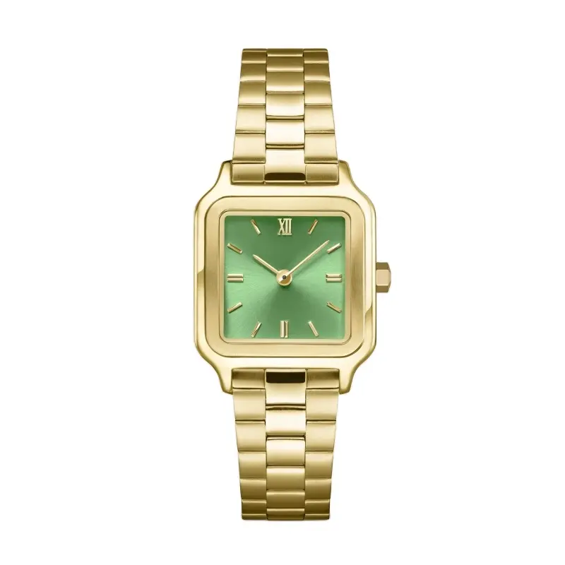 Relojes omen de alta calidad de 24mm con logotipo personalizado, diseño de esfera, relojes cuadrados rectangulares Vintage para mujer, relojes de cuarzo