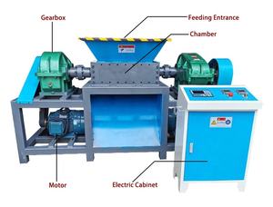 Trituradora de cartón corrugado de doble eje - Product Image 3