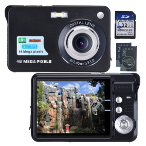 กล้องดิจิตอล 48MP หน้าจอ TFT 2.7 นิ้ว ซูม 8 เท่า เลนส์ F3.0 สำหรับใช้ในบ้านและนักเรียน - Product Image 1