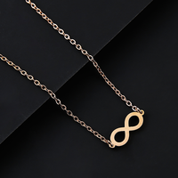 Collier infini en acier inoxydable Ywyougang, plaqué multicolore, pendentif personnalisable, bijoux pour femmes, cadeau