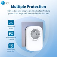 Remote Control Suara Bahasa Prancis Soket PC Pintar Colokan Cerdas USB-C PD30W 230V 16A Rumah Pintar Pengatur Waktu Pemantauan Daya