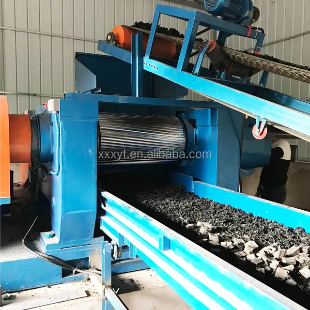 small scale tire recycling plant/rubber tire grinding machine/rubber crumb production line
