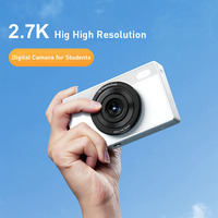 Appareil photo numérique pour étudiants BENJIE Mini HD CMOS, zoom 16x, 48 mégapixels, vidéo 2.7K, capture instantanée de selfie, étanche, antichoc