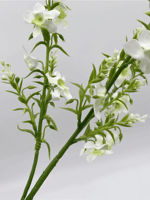 Bunga Snapdragon Buatan Angelonia Serenita dengan Tunas, Bunga Liar Rustic Musim Semi untuk Buket, Karangan Bunga, Dekorasi Rumah