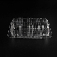 Boîtes à clapet jetables en plastique pour produits de boulangerie, transparentes, thermoformées, emballages alimentaires en blister avec couvercle