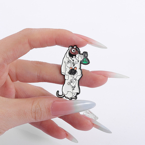 Chimie souris broche émail broches pour étudiants pharmacien laboratoire thème Badge bijoux sac à dos cadeau - Product Image 5