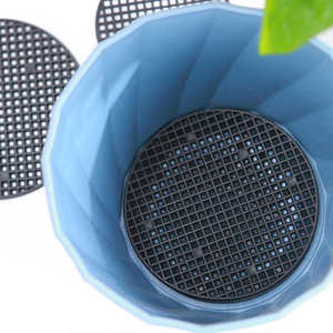 Almohadilla de malla para fondo de maceta, plástico negro, juego de 3 piezas para plantas en maceta, bonsái, jardinería - Product Image 3