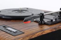Tourne-disque en vinyle à 3 vitesses avec couvercle anti-poussière, vente en gros
