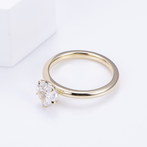 Mishang gioielli CVD 1CT D VS1 Lab anello di diamanti taglio cuore 9K oro giallo anello anello di nozze <span class=keywords><strong>solitario</strong></span> - Product Image 6