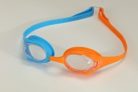 Nouvelles lunettes de natation d'été avec logo imprimé, sangle en silicone de haute qualité, lentille en PC anti-buée, petite taille pour enfant