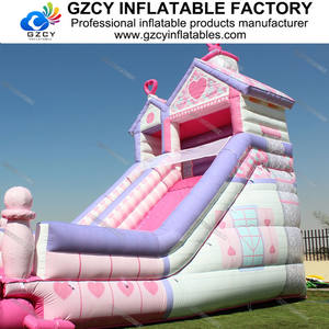 <span class=keywords><strong>Scivolo</strong></span> d'Acqua Gonfiabile Rosa Divertente per Esterni di Alta Qualità in PVC Certificato CE <span class=keywords><strong>con</strong></span> <span class=keywords><strong>Piscina</strong></span> - Product Image 4