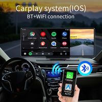 Navigasi GPS Layar Sentuh 10,26 Inci BARU, Dashcam 4G Kamera Depan dan Belakang Ganda, ADAS, Carplay & Android Auto, Streaming Langsung
