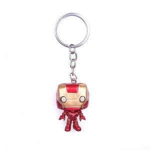 Llavero de Resina Versión Q de Héroes Más Vendidos: Iron Man, Spider-Man, Thor, Pantera Negra - Colgantes Pequeños para Comercio Exterior - Product Image 5