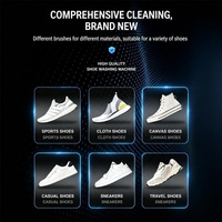 Lave-chaussures professionnel avec contrôle tactile, vapeur et double séchage à l'air pour les magasins de soins des chaussures commerciaux