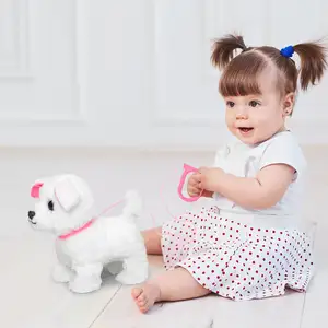 2024 nuovo arrivo giocattolo elettronico Unisex per bambini che cammina e abbaia per cani peluche preferito