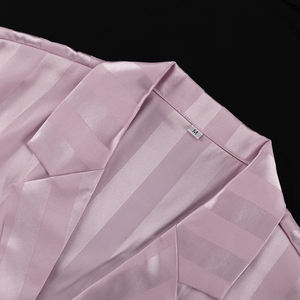 Pigiama Primaverile Casual Due Pezzi con Camicia a Righe e Pantaloni per <span class=keywords><strong>Donna</strong></span> - Product Image 6