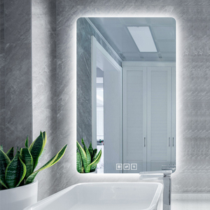 <span class=keywords><strong>Espejo</strong></span> LED <span class=keywords><strong>de</strong></span> <span class=keywords><strong>Baño</strong></span> con Esquinas Suaves, Retroiluminación, Pantalla <span class=keywords><strong>de</strong></span> Hora y Control Táctil para Hotel, Tocador y Cuarto <span class=keywords><strong>de</strong></span> Maquillaje - Venta al por Mayor - Product Image 3