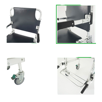 Chaise d'escalier pliante manuelle multifonctionnelle en alliage d'aluminium de haute qualité avec capacité de charge de 159 kg certifiée CE