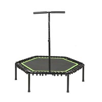 Trampoline de sport WELEAP pour la maison, petit trampoline d'intérieur pour la minceur avec poignée