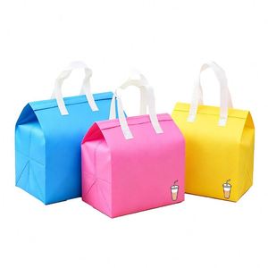 Sac isotherme personnalisé en non-tissé pour le déjeuner, sac de livraison isotherme avec fermeture éclair pour la restauration et les services de traiteur - Product Image 1