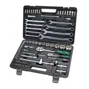 Kit d'outils à main multifonctionnels Jeu de clés à cliquet à douille 83PCS 1/4 "& 1/2"