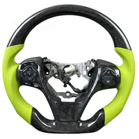 Volant sport en fibre de carbone forgée rouge, personnalisé et fait main, pour Camry Corolla Avalon 8ème génération 2018-2023