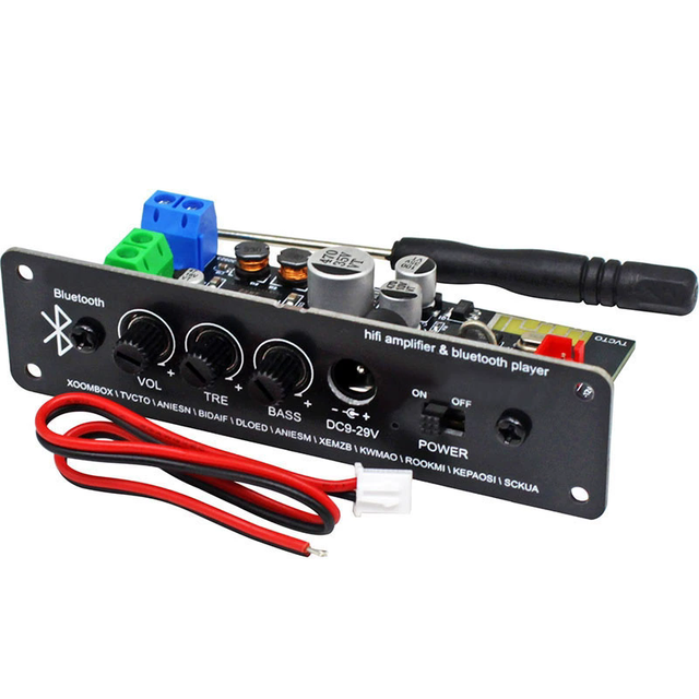 DC12V HIFI High Bass 5.1 Power Amplifier Board Audio Vehicle Power Amplifier Module Retrofit Audio Receiver