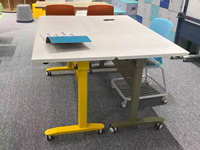 Meubles de bureau modernes, table pliante avec pieds en acier pour bureau, vente en gros, meilleur prix, bureau d'ordinateur pas cher, Escritorio