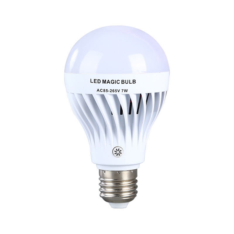 Оптовая продажа, аварийный светильник с дистанционным управлением и зарядкой, 7 Вт, бытовая Светодиодная лампа для зарядки, светильник для отключения питания, аварийное освещение