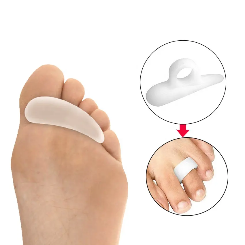 Hammer Toe Pads - Silicone Gel Toe Crest Helps Cushion and Support Hammer, Claw and Mallet Toes HA00492
