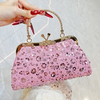 Nouveau Sac de Soirée Chic et Élégant Pierist, Orné de Diamants, Sac à Bandoulière Unique, Portable, Forme Trapèze, Idéal pour Robe Cheongsam