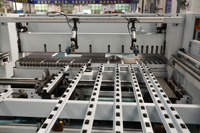 Scie à quatre côtés pour portes en bois CNC industrielle Mingan MA-NP280M, scie automatique pour le façonnage des portes, pour la fabrication de meubles