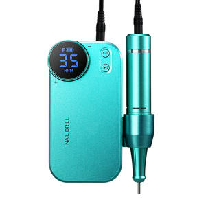 Taladro de Uñas Recargable <span class=keywords><strong>DF</strong></span>-107 Inalámbrico de 35000 RPM con Pantalla LCD, Pulidor de Uñas Profesional Inalámbrico para Salón y Hogar - Product Image 2