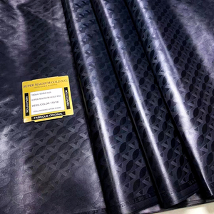 وصول جديد: قماش بازين ريتش غيني 100% قطن، نسيج جاكار مطرز للملابس النسائية النيجيرية - Product Image 2