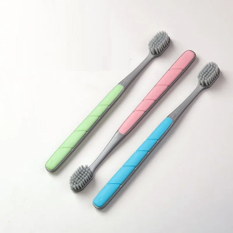 New Arrival Portable Customized Comfortable 3 Large And Wide Head Protection Toothbrushes Ultra Soft Toothbrush