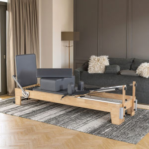 Peralatan Kebugaran rumah Gym bangunan tubuh latihan khusus kayu ek Inti kulit putih remantan Pilates Yoga - Product Image 3