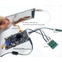 Layar Sentuh LCD 1024*600 Kecerahan Tinggi 7 inci 10,1 inci SKD dengan Papan RK3566 RS485 Linux Android 13.0 Motherboard