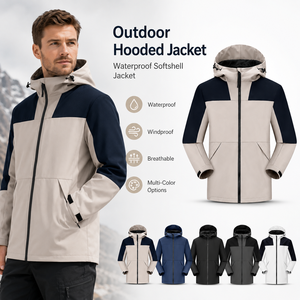 Vestes d'extérieur de haute qualité en gros, design personnalisé, coupe-vent, vêtements de travail, sweats à capuche, vestes printemps-automne, vêtements de travail - Product Image 1