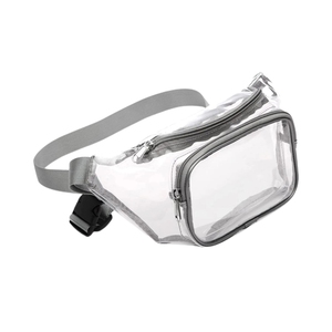 Riñonera Transparente Ajustable para Estadio, Aprobada para Mujeres y Hombres, Estilo Bandolera para Deportes, Conciertos y Eventos - Product Image 1