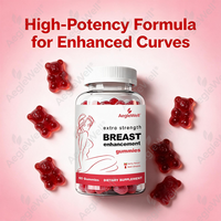 Gummies d'augmentation mammaire pour femmes, supplément extra fort pour le bien-être des seins féminins, gummies en forme d'ours, étiquette privée OEM disponible