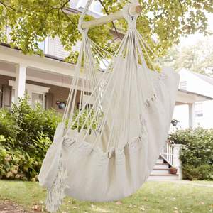 Woqi 해먹 의자 스윙 하드웨어 키트, 교수형 Macrame 의자 코튼 캔버스, 캐리 가방 및 2 개의 부드러운 좌석 쿠션 포함 - Product Image 6