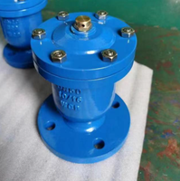 Válvula de Ventilación de Aire de Una Sola Orificios con Brida de Hierro Dúctil P41X, Válvula de Liberación Automática de Aire DN25-DN200 PN16 para Tuberías de Suministro de Agua
