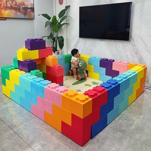 Blocchi da Costruzione in Schiuma a Particelle Grandi, Multi-Specifiche, per Castello, <span class=keywords><strong>Parco</strong></span> <span class=keywords><strong>Giochi</strong></span> Interno, Recinzione per Bambini, Giocattolo in Schiuma Colorato - Product Image 4