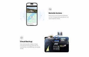 Caméra embarquée double DDPAI Z50 Pro 4G H.264 WDR avec enregistreur ADAS 4G, double GPS, enregistreur portable, vision nocturne - Product Image 2