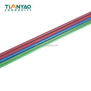 Цветная высокопрочная металлическая ручка для швабры/метлы с цветным колпачком, железное покрытие, классический дизайн, Tianyao TY-PM19, для уборки пола - Product Image 3