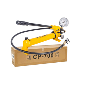 Pompa hidrolik tangan Manual tekanan tinggi, pompa mesin pengukur tekanan daya 2 kecepatan, pompa hidrolik tangan Manual tekanan tinggi, 10,000 psi 700 Bar kecil portabel - Product Image 1
