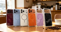 Coque de téléphone magnétique unie et simple pour iPhone 18 Pro Max 17 Pro 16 15 14 13, compatible avec le chargement sans fil, antichoc, coque arrière rigide